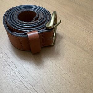 Madewell Medium Perfect Leather Belt - Brown, S